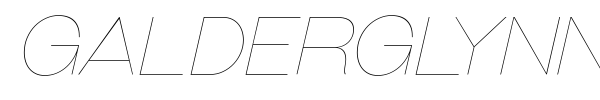 Galderglynn Esquire font preview